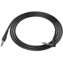 AUX кабель Borofone BL10 угловой 2м Черный, Цвет: Черный, изображение 2 - GOODMi