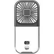 Портативный вентилятор Folding Neck Fan F30 Pro Black с цифровым дисплеем - GOODMi