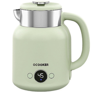 Чайник Qcooker Ретро с датчиком температуры (CR-SH1501) 1.5L 1500W Green, Цвет: Зеленый - GOODMi