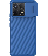 Чехол-накладка Nillkin силиконовая CamShieldPro для POCO X6 Pro синий, Основной цвет: Синий - GOODMi