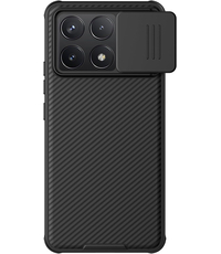 Чехол-накладка Nillkin силиконовая CamShieldPro для POCO X6 Pro черный, Основной цвет: Черный - GOODMi