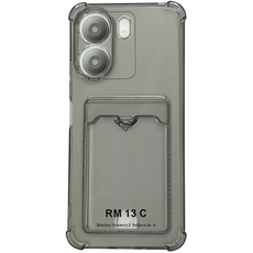 Чехол-накладка силиконовая с отделением для карты для Redmi 13C/Poco C65 Серый - GOODMi