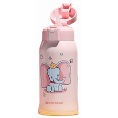 Детский термос Cup Bear 3D Retro Cute Pet 600 ml Pink Elephant - GOODMi