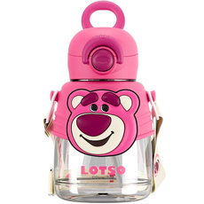 Бутылка для воды Tritan X&W Lotso Bear, Цвет: Розовый - GOODMi