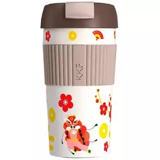 Термокружка KKF Rainbow Vacuum bottle 490ml (С рисунком) brown (S-U45C) - GOODMi