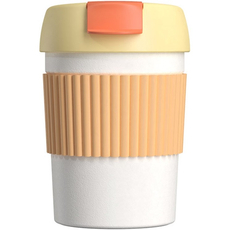 Термокружка KKF Rainbow Vacuum bottle 360ml Orange White (S-U35C) - GOODMi