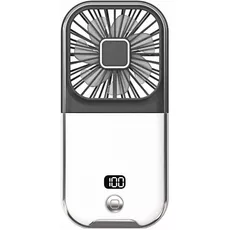 Портативный вентилятор Folding Neck Fan F30 Pro Black с цифровым дисплеем - GOODMi