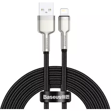 Кабель Baseus Cafule USB/Lightning 2.4A 2m Metal black - GOODMi