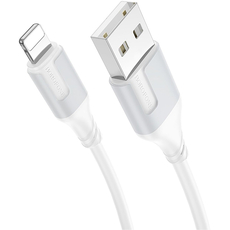 Кабель Borofone BX101 Lightning 2.4A (1м) White, Цвет: Белый - GOODMi