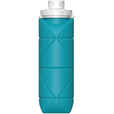 Складная силиконовая спортивная Бутылка для воды Buffis Joy 600ml (устойчивая к падениям и высоким температурам) Blue, Цвет: Голубой - GOODMi