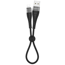 Кабель Borofone BX32 Nylon USB A/Lightning (0,25М/2.4A) черный - GOODMi