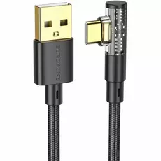Кабель Borofone BU39 Type-C угловой нейлоновый 1.2m черный - GOODMi