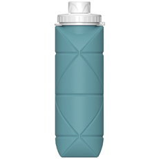 Складная силиконовая спортивная Бутылка для воды Buffis Joy 600mL (устойчивая к падениям и высоким температурам) Green, Цвет: Зеленый - GOODMi