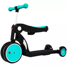 Детский самокат BeBeHoo Deformation Stroller 5 в 1 (DGN5-1) бирюзовый - GOODMi