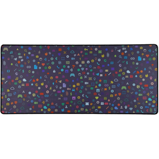 Коврик компьютерный FBB Emoji Black (800х300) - GOODMi