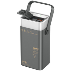 Внешний аккумулятор Remax RPP-596 40000mAh 20W+22.5W PD+QC фонарь Grey, Цвет: Серый - GOODMi