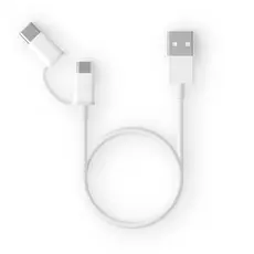 Кабель ZMI USB A - MicroUSB/Type-C 100 cm (AL501) белый - GOODMi