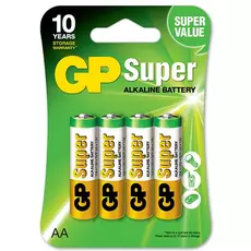 Батарейки алкалиновые GP LR06 Super AA (4 шт) - GOODMi
