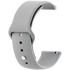 Ремешок силиконовый с кнопкой 22mm серый - GOODMi