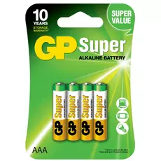 Батарейки алкалиновые GP LR03 Super AAA (4 шт) - GOODMi