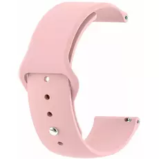 Ремешок силиконовый с кнопкой 22mm розовый - GOODMi