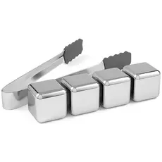 Охлаждающие камни для напитков Circle Joy Stainless Steel Ice Cubes (CJ-BK03) 4 шт - GOODMi