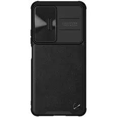 Чехол-накладка Nillkin Leather Case CamShield для POCO F4 Black, Основной цвет: Черный - GOODMi