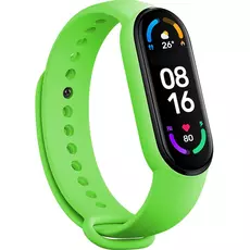 Ремешок силиконовый для Xiaomi Mi Band 7 салатовый, Основной цвет: Зеленый - GOODMi