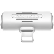 Адаптер Borofone BV6 Comfortable dual iP digital audio converter White - GOODMi