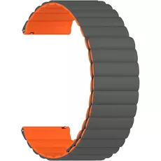 Ремешок силиконовый 22mm Lyambda Acrux Grey/Orange (DSJ-32-22-GO) - GOODMi