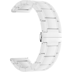 Ремешок керамическй 22mm Lyambda Libertas White (DSG-09-22-WW), Основной цвет: Белый - GOODMi