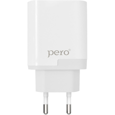Сетевое зарядное устройство PERO TC05 18W + USB-A Fast Charge White - GOODMi