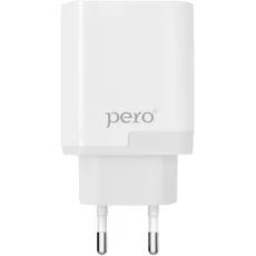 Сетевое зарядное устройство PERO TC05 18W + USB-A Fast Charge White - GOODMi