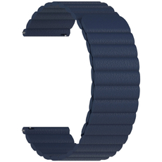 Ремешок кожаный 20mm Lyambda Pollux Dark Blue (DSP-15-20-DB), Основной цвет: Синий - GOODMi