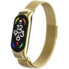 Миланский сетчатый браслет Xiaomi Mi band 7 золотой (магнитный замок), Основной цвет: Золотистый - GOODMi