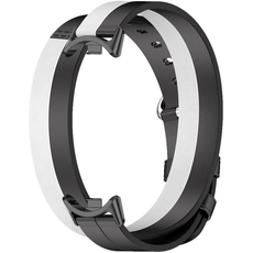 Кожаный ремешок Mijobs для Xiaomi Band 8 Черно-белый Stripe - GOODMi