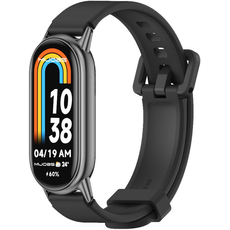 Ремешок силиконовый Mijobs для Xiaomi Band 8 Черный, Основной цвет: Черный - GOODMi