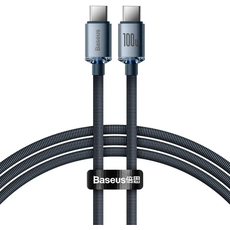 Кабель Baseus Crystal Shine Series Type-C/Type-C 100W 1.2m black - GOODMi