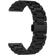 Ремешок стальной 20mm Lyambda Cetus Black (DSG-11-20-BK), Основной цвет: Черный - GOODMi
