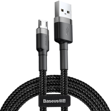 Кабель Baseus cafule Cable USB-A/MICRO-USB 1.5A 2m grey-black - GOODMi