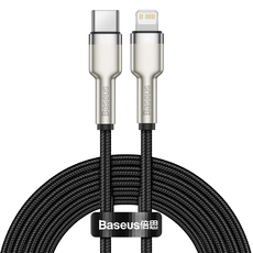 Кабель Baseus Cafule Series Type-C/Lightning PD20W 2m Metal black - GOODMi