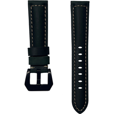 Ремешок кожаный Genuine Leather 22mm Зеленый - GOODMi