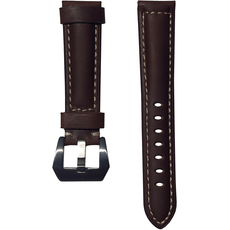 Ремешок кожаный Genuine Leather 22mm Коричневый - GOODMi