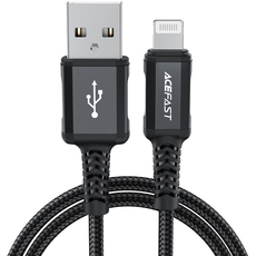 Кабель Acefast C4-02 Aluminium USB-A/Lightning 1.8m Вlack - GOODMi