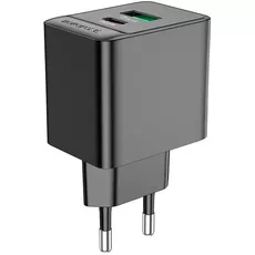 Сетевое зарядное устройство Borofone BAS14A + кабель Type-C to Lightning Черный - GOODMi