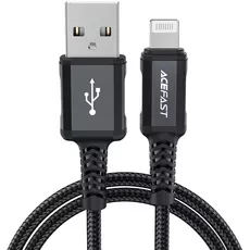 Кабель Acefast C4-02 Aluminium USB-A/Lightning 1.8m Вlack - GOODMi