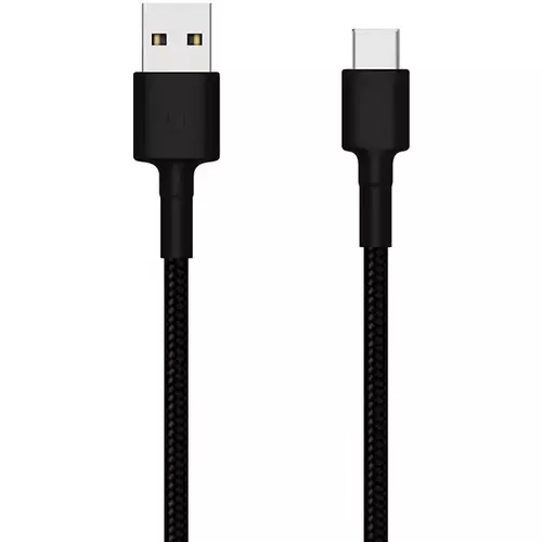 Кабель Xiaomi Usb - Type-C 3A Nylon (1м) (SJX10ZM) Черный, Цвет: Черный - GOODMi