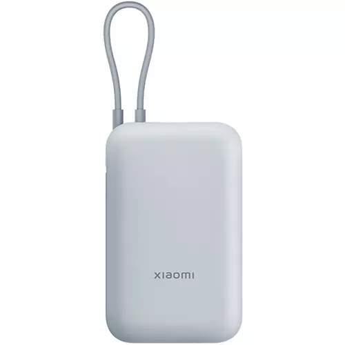 Внешний аккумулятор Xiaomi Power Bank With Cable USB-C 10000mAh Pocket Version (P15ZM) Blue, Цвет: Голубой - GOODMi