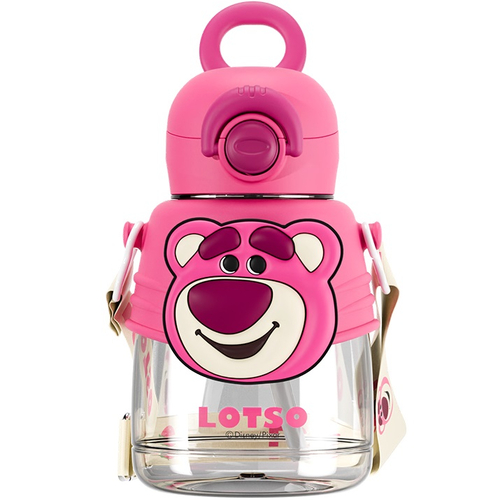 Бутылка для воды Tritan X&W Lotso Bear, Цвет: Розовый - GOODMi