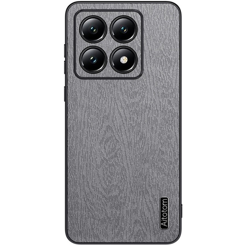 Чехол-накладка фактура дерева для Xiaomi 14T Pro Grey, Основной цвет: Серый - GOODMi